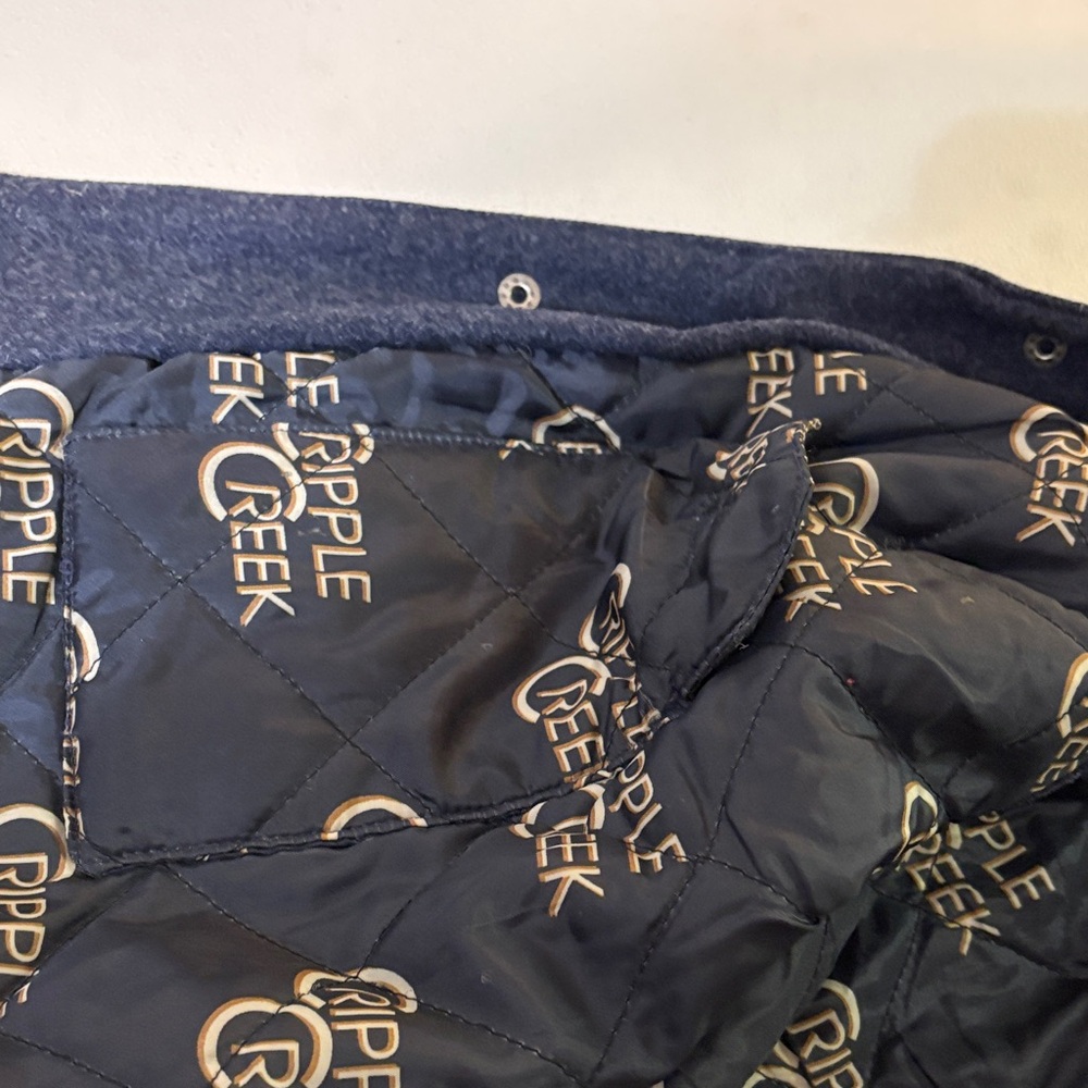 Cripple Creek Melton Men's Dark Blue Wool Vest with Concealed Carry Pocket - Picture 10 of 11
